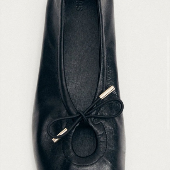 ALOHAS Black Leather Ballet Flats Size 42 Great Condition - Picture 4 of 11